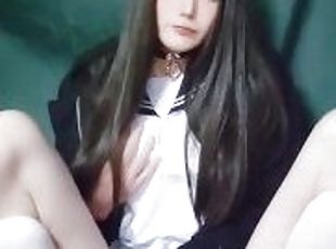 Japanese Crossdresser Dry Orgasm