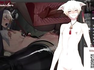 Cuntboy vtuber femboy gets edged with his chat