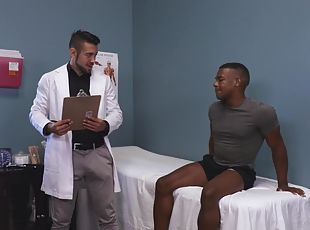 Black man falls for his energized doctor with a big dick