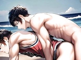 Gay basketball players Beach sex Animation Cartoon porn Hentai