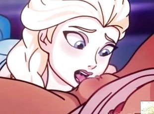 Frozen Elsa x Honeymaren have sex uncensored hentai