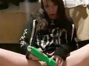 Cute Girl Using Vibrator to Cum