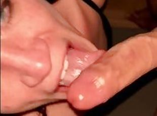 Slutwife deepthroating BWC