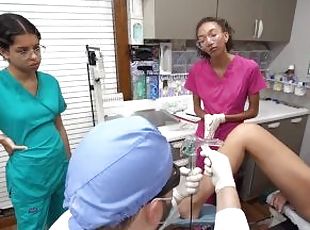 3 Female Nurses Are Made To Examine Each Other Under Watchful Eye Of Male Doctor Tampa