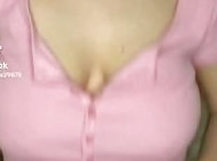 Bouncing my big boobs on TIKTOK ????