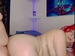 BBW happy to be bent over!