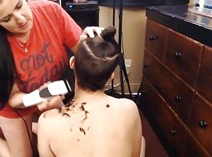 Milf Shaving Her Girlfriends Head