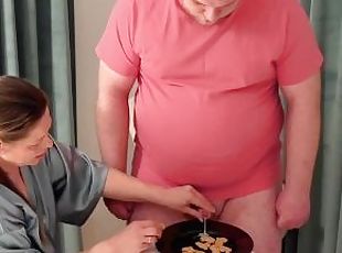 Preview: Feeding him cookies with his own cum