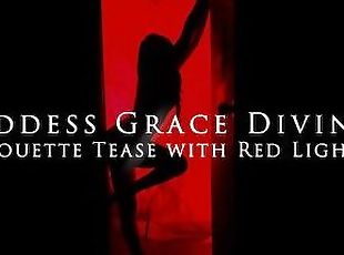 Silhouette Tease with Red Light - Goddess Grace Divine