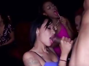 Facialized Latin Gf Closeup At A Crazy Party