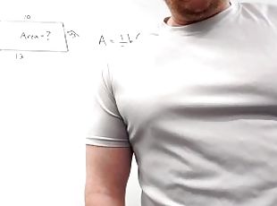 Muscular Irish Math Professor Teacher with Pierced Nipples gets 69ed