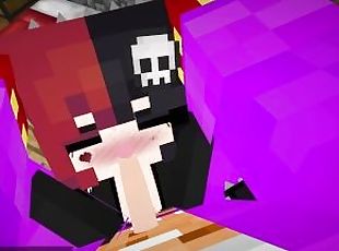 Minecraft Jenny Mod! Face-fucking a big titty goth girl Ellie!