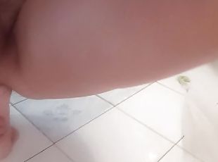 Bathroom Fun - Anal Dildo And Masturbation