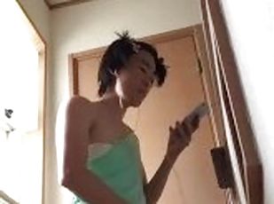 asiatisk, storatuttar, masturbation, student, amatör, anal, mogen, gigantisk-kuk, milf, japansk