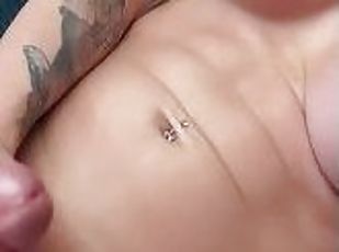 Big dick trans girl cumshot