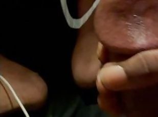 Big Head Thick Cock Close Up Huge Cumshot with Slow Motion Replay