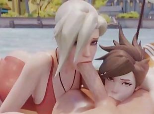 ?MMD R-18 SEX DANCE?HOT POOL SWEET INTENSE COCK BLOWJOB ???? [MMD]