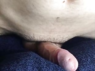 Amateur Guy Moaning While Humping Fluffy Pillow/ Cum Without Hands