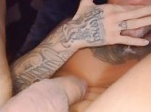 JJ rubs his tiny dick and then cums in his slutty mouth for you
