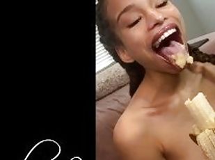 Eating a Banana on Cam #FoodFetish