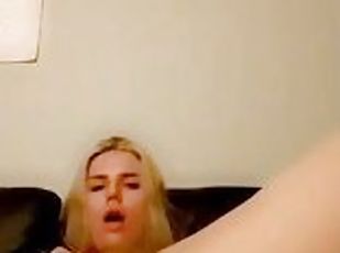 Blonde teen squirting orgasm for first time with toy