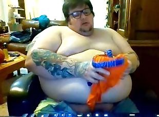 Fat Boy Webcam Jack Off on Underwear Shorts ????????