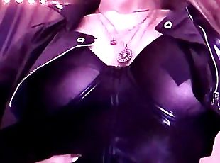 Mistress Eva Latex Fetish Big Ass Milf Mistress Goddess Solo Boots Glasses Mistress Leather Hot Kink