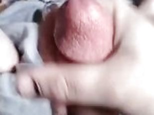 Needy trans girl cums from watching porn
