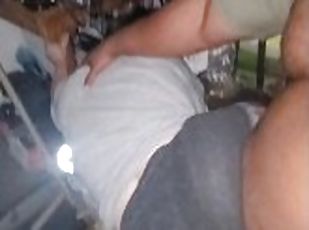 CHEATING PAWG WIFE GETS FUCKED FROM BEHIND IN GARAGE BY PLUMBING CONTRACTOR. FULL VID ON OF PAGE