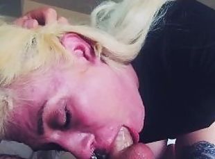 Fucked after Facial, I get face fucked and a facial and still want more cock