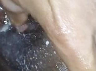 Female orgasm shaking