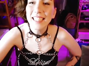 Vends-ta-culotte POV French Sadistic Domina Dick Humiliation