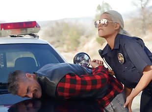 Booty MILF cop Bridgette impassioned sex