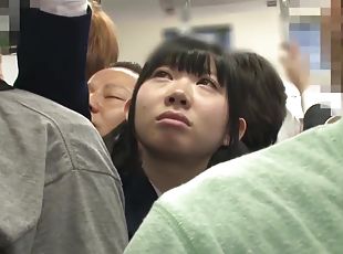 japanese Asian panty job in public