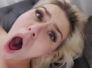 Abigail Peach - Petite Blond Hair Babe Wants BIG BLACK COCK Deep Inside