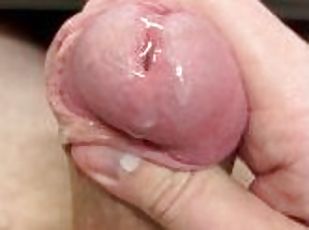 Soft Dick Precum Fountain at Work (Hyperspermia)