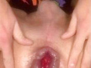 Gaping my hole!