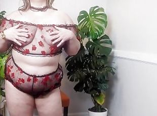 bbw, grasana, sub-fusta, chilotei, lenjerie, bikini, sutien