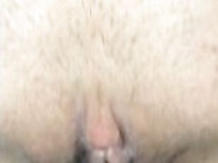 Black cock teasing white pussy just the tip