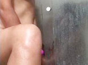 Naughty lesbians fuck in school shower