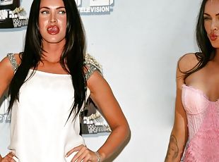 Hot babe celebrity megan fox is ideal for masturbate