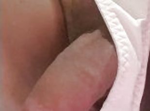 Trans masturbation with heavy cumshot