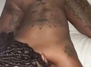 Ebony With Tattoos Sucks Great Dick