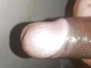 Indian Desi cumshot by the wall