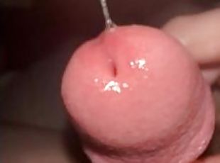 ????wet cock in bed gets off on stomach