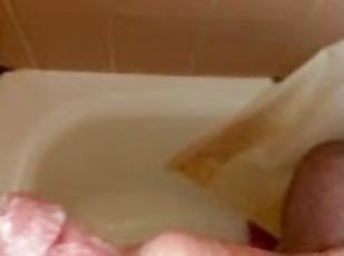 Jerking Off My Soapy Cock In The Shower