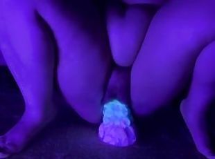 Blacklight fun with these glowing toys! {Full videos on OF @subbelilbb}