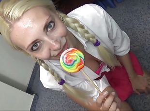 Fucking at home with anal loving blonde stranger Edgen in POV