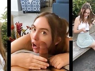 TATE Method: Youtuber Picks Up Cute, Blue Eyes, Teen Stranger in PUBLIC and She Blows Him!