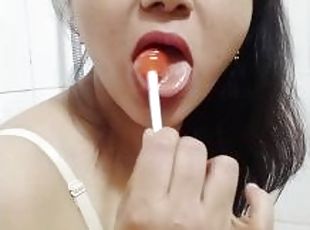 MILF Seduces Her Lover with Lollipop